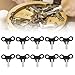 Chiffonade 10Pcs Mechanical Clock Key Set Steel Alarm Clocks Clockwork Keys Compact Clock Wall Clocks Repairing Tool Accessories(A)