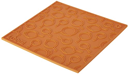 Lodge 7 Inch Silicone Trivet - Dishwasher Safe Trivet Designed for Universal Use - Use as Trivet or Handle Holder - Reusable Heat Protection up to 525° - Orange - image 4