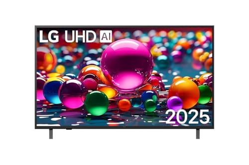 LG Televisor LED 4K UA75 de 50 pulgadas con procesador α7 AI Gen8, soporte HDR, webOS 25, Bluetooth Surround y modo cineasta