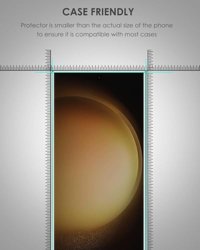 Image of Uyiton Privacy UV Tempered Glass for Samsung Galaxy S23 Ultra (6.8 Inch) | Anti-Spy Curved Screen Protector | 9H Hardness | Ultrasonic Fingerprint Compatible | HD Clarity | Bubble Free UV Installation | Case Friendly