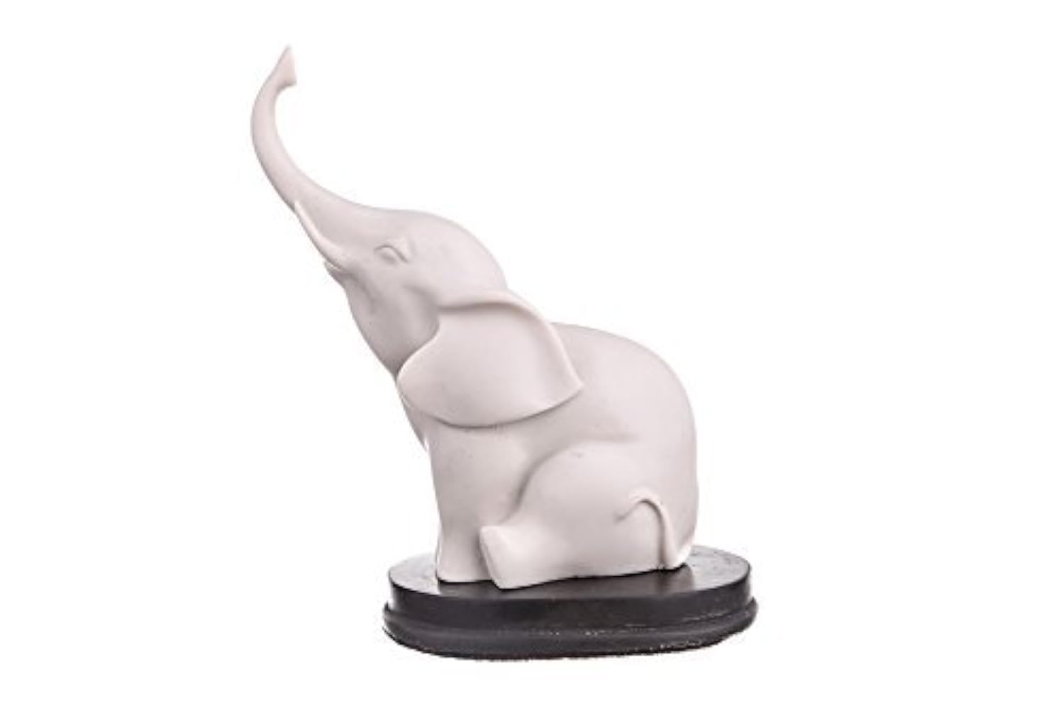 Danila-Souvenirs White Decorative Marble Statue/Figurine/Sculpture Elephant 10,5 Cm
