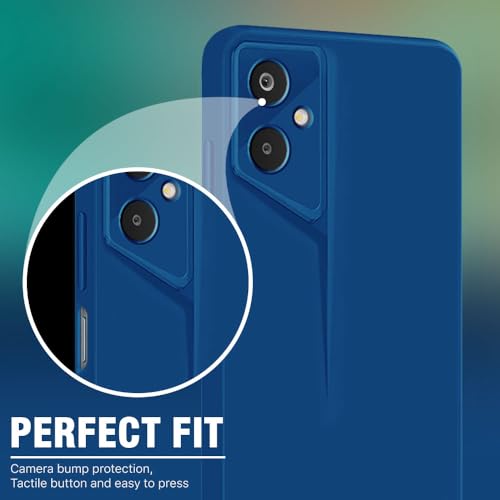 Image of WOW IMAGINE Slim Back Cover for Samsung Galaxy M06 5G | Galaxy F06 5G | Blade Series Ultra Thin Case with Lightweight Design | Camera Protection | Soft Matte Silicone Flexible Mobile Case - Blue