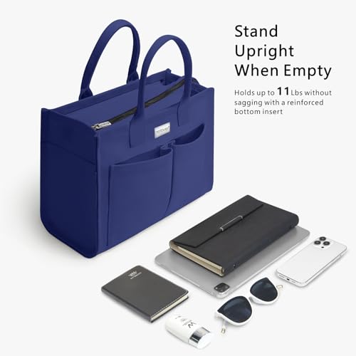 TOPDesign Heavy-Duty Canvas Tote Bag for Women, Adjustable Crossbody/Shoulder Handbag with 9 Pockets, Everything Tote4