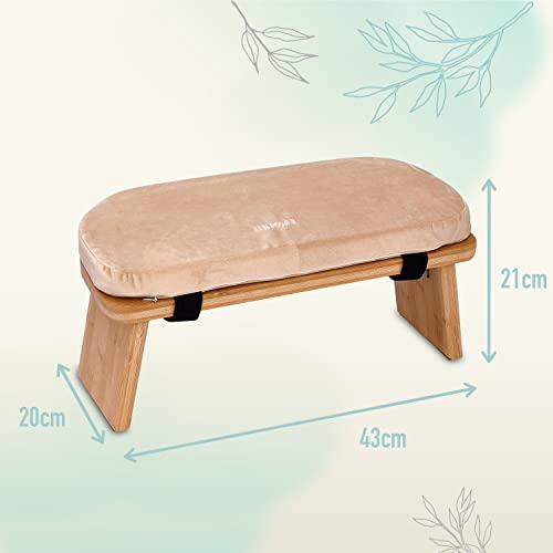 Meditationsbank Zen Power Yoga Bench Klappbare Yoga Bank aus Holz
