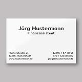 250 Visitenkarten | Klassik weiß | 350g hochwertiger Qualitätsdruck matt | 85 x 55 mm | Premium Qualität | verschiedene Motive | beschreibbar | Visitenkarte