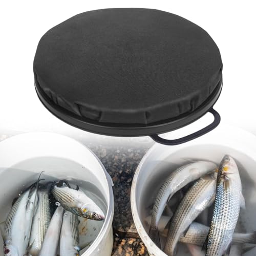 Silla tipo cubo portátil con tapa multiusos para camping y senderismo en montaña 7