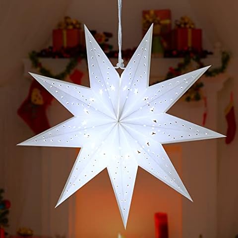 Kingdder 20 Inch Christmas Star Lantern Cover