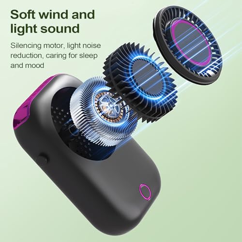 Ventilateur portable pour camping et plage avec 5 vitesses réglables