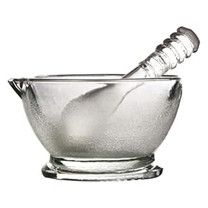 Supvox Glass Mortar and Pestle Set 60mm