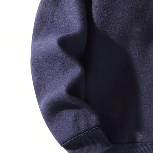 Men's Hoodies Oversized Quarter Zip Fleece Warm Soft Hooded Sweatshirt Trendy Long Sleeve Casual Comfy Pullover Tops4