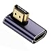 CY 8K Cable HDMI Male to HDMI 2.1 Female Vertical 90 Degree Left Angled Low Profile UHD Extension Adapter Support 8K 60hz HDTV