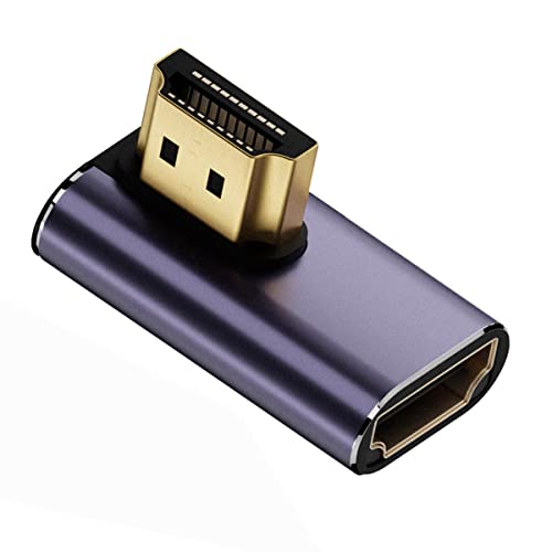 xiwai HDMI 8K Man naar HDMI 2.1 vrouwelijke verticale 90 graden links naar beneden hoek Low Profile UHD verlengadapter ondersteuning 8K 60hz HDTV