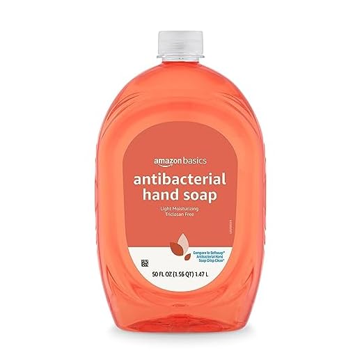 Amazon Basics Liquid Hand Soap Refill, Light Moisturizing, Triclosan-Free, Citrus, 50 Fl Oz (Pack of 1) (Previously Solimo)
