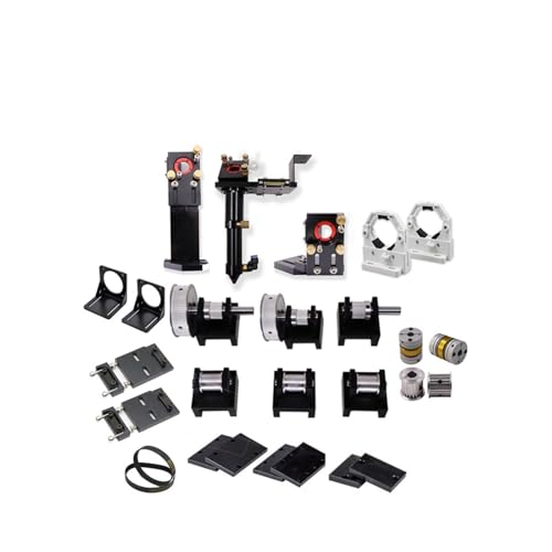 CO2 Laser Metal Parts Transmission Laser Head Mechanical Components for DIY CO2 Laser Engraving Cutting Machine(Whole Metal Set)