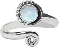 Vista 64 de Anillo de dedo del pie de piedra preciosa de plata de ley 925, joyería para el cuerpo, anillo de dedo del pie de la mano de la mano de la piedra