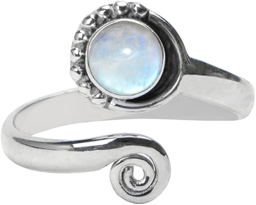 Miniatura 64 de Anillo de dedo del pie de piedra preciosa de plata de ley 925, joyería para el cuerpo, anillo de dedo del pie de la mano de la mano de la piedra