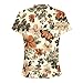 Womens Casual Tops Short Sleeve Floral Print Pullover Blouse T-Shirt Petal Sleeve Blouse Elegant Dressy Workout Shirt