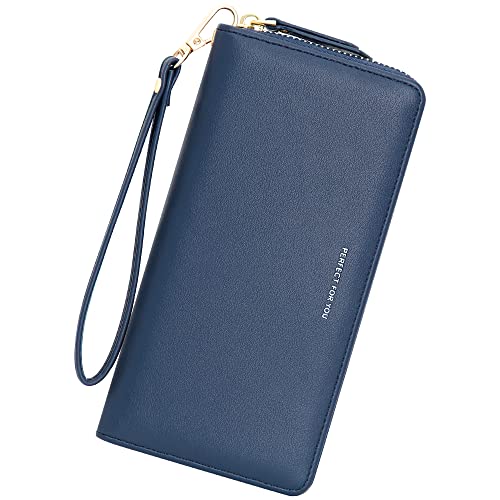 Image of GEEAD Custom Design Wristlet Wallets for Women PU Leather RFID Blocking Wallet