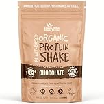 BodyMe Organic Vegan Protein Powder (525g) Chocolate - 20g Complete Protein - Plant Based Nutrition Shake - Gluten Free, Soy Free, Dairy & Lactose Free, Sweetener Free, High Fibre