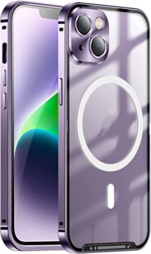 Coque iPhone 14 en métal bumper mat translucide de qualité premium