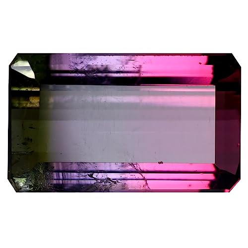 Tourmaline pastèque 3.94 ct octogone pour bague de fiançailles sur mesure unique