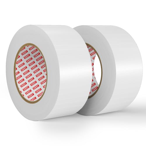 SWRT 2Pack Duct Tape White Heavy Duty - 9 Mil White Duct Tape Strong Adhesive, 2 in x 30 YD (Total...