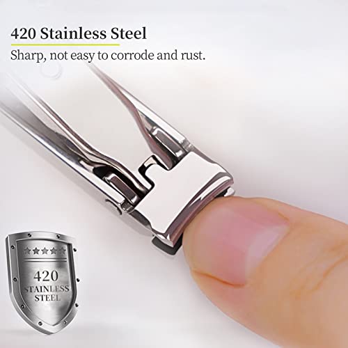 munkees Mini-Nagelknipser, Edelstahl, Schlüsselanhänger, Nagelzwicker, Silber, 2500 (Einzelpack)