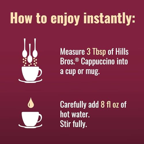 image for Hills Bros Instant Double Mocha Cappuccino Mix, Easy to Use, Enjoy Cof