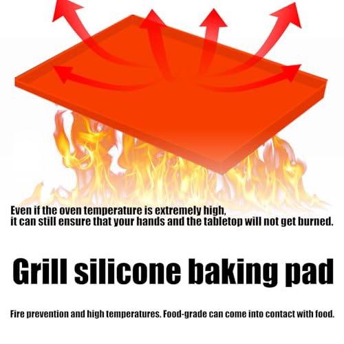 Accessoires pour barbecue : tapis de cuisson d'extérieur silicone pour plaque