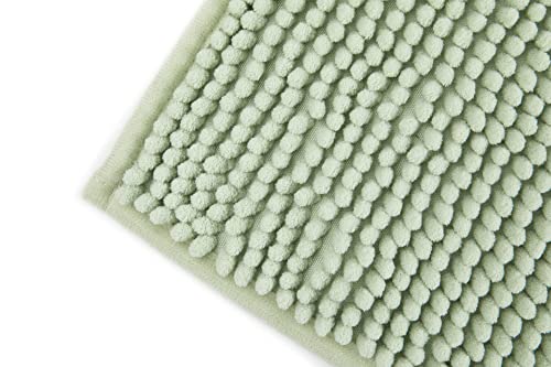 Emma Barclay Noodle Soft Touch Non-Slip Bathroom Rug in Sage Green - Bath Mat 45x75cm, 45 x 75 cm (Rectangular) - Image 4