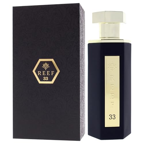 REEF 33 EDP 100ml Classic Perfume Luxury Arabian Fragrance Spray | Saffron & Oud Notes, Lavender Accord, Black & Gold Bottle, Gift Bag Included, Unisex Fragrance - Image 5