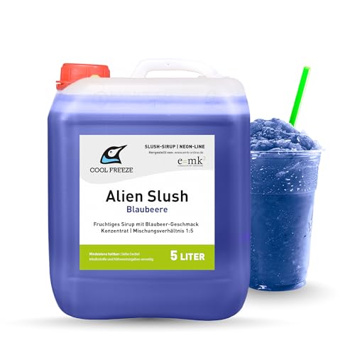 Alien Slush Jarabe de 5 L de Cool Freeze, concentrado en bidón para aprox. 150 porciones, calidad premium directamente del fabricante