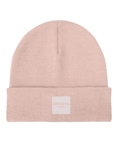 Occulto Herren & Damen Winter Mütze (Model: Eli) Beanie Rose