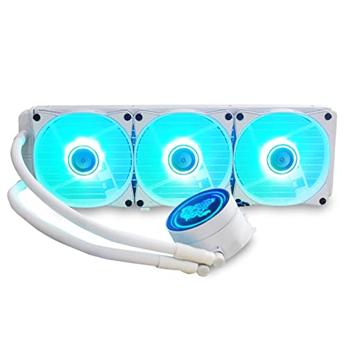 Mllepjdh ARGB - Líquido de CPU de agua para CPU AM4/AM3+/AM3/FM2+, disipación de calor eficiente ARGB 5V, efectos de iluminación, sistema de refrigeración líquida