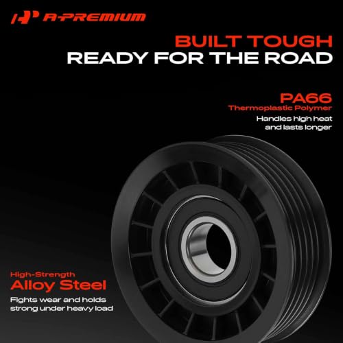 A-Premium Belt Idler Pulley Compatible with Chevrolet, Ford, GMC, Cadillac by A-premium - Used condition - Image 3
