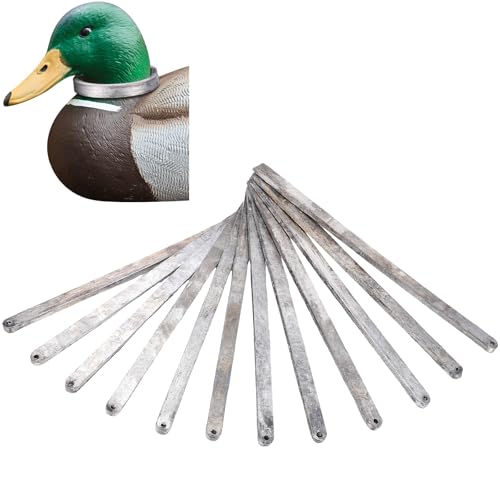 Morningro MORNINGRO-GJGJ964635 12 Pcs 4 Oz Waterfowl Flexible Strap Weights Decoy Strap Decoy Weights Decoy Anchors Hunting Decoy Accessories cover