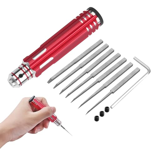 Ya en mundofriki.es: 7 en 1 Prime Model Scriber con 7 cuchillas Gundam Resina Tallada Scribe Line Herramienta de corte Cincel (0.1/0.2/0.4/0.6/0.8/1.0/2.0mm) Rojo