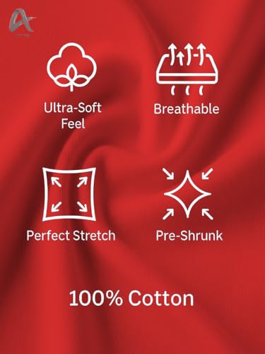 Image of Men's 100% Cotton Crew Neck T-Shirt | Regular Fit | Soft & Breathable | Casual Everyday Wear