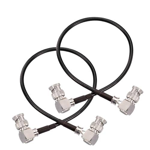 Image of Superbat Thin 3G /6G /12G SDI Cable 1ft BNC Cable 75 Ohm Precision SDI Video Cable Right Angle Supports HD-SDI /3G-SDI /4K /8K Monitor Surveillance DVR Recorder