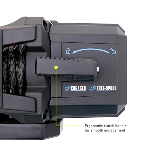 Borne Off-Road 12K Winch con cuerda sintética negra miniatura 4