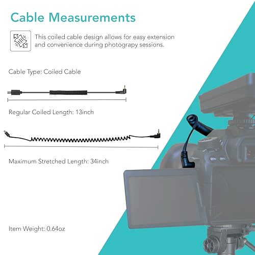 Cable disparador VPR1 de 2,5 mm para cámaras Sony Alpha y Miops 3