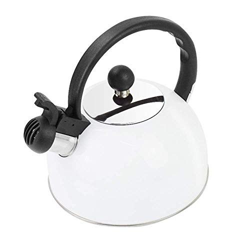 Generic Brands Wasserkocher Herd Haushalt Pfeifen für Induktionskochfeld Edelstahl 2L Camping Haushalt Herd Pfeifen Wasser Gas Teekanne Kochen