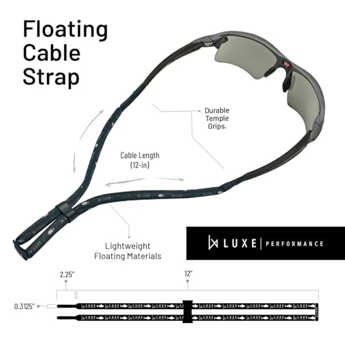 Image of Floating Adjustable Eyewear Retainer - Lightweight, Durable Sunglasses Strap, Float Lanyard, Glasses Strap