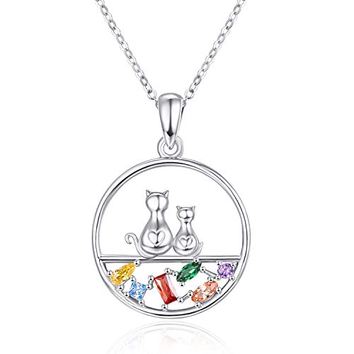 Collier argent avec oxyde de zirconium, cadeau parfait pour maman