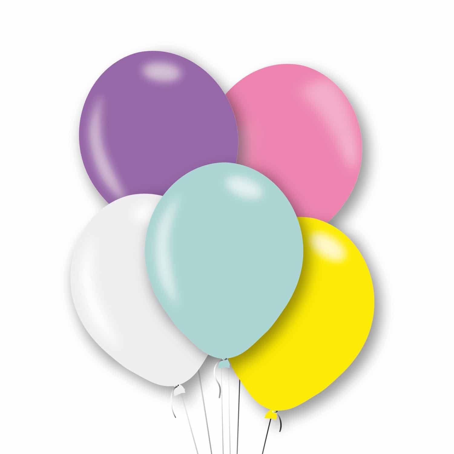 Amscan 9912738 - Assorted Pearl Pastel 11" Latex Party Balloons - 10 Pack