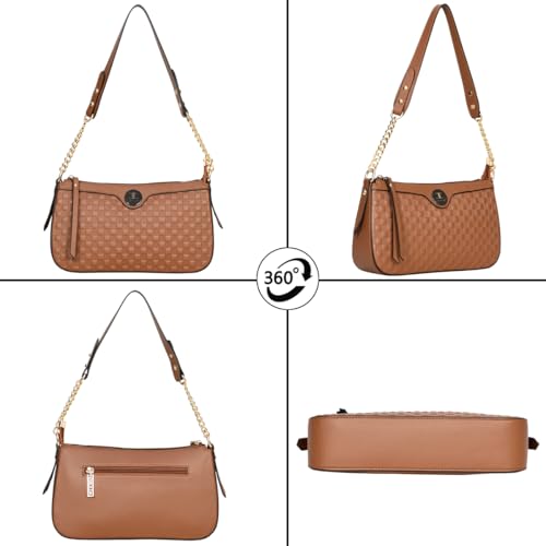 Image of ESBEDA Checks Texture Handbag | Ladies Purse | Stylish Handbag | Gift Bag For Women