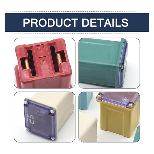 Kit de 6 Fusibles Perfil Alto Plug-in para Camiones y Autos (20A, 25A, 30A, 40A, 50A, 60A) miniatura 6