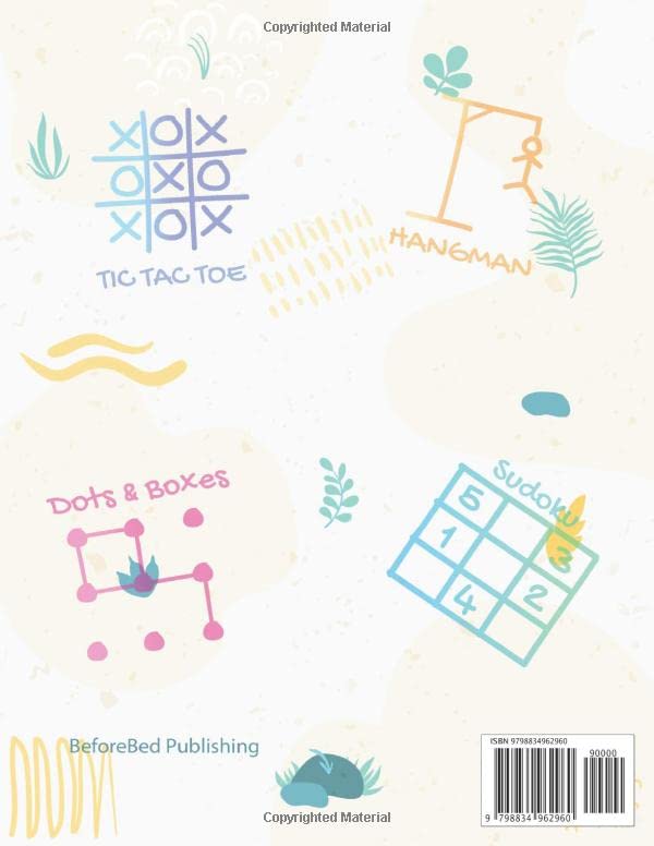 Dinosaur Paper & Pencil Games: Paper & Pencil Games Activity Book Great Fun & Easy for Activities for Kids, Family, and Friends Games include TIC TAC TOE, Dots & Boxes, Hangman, & Sudoku image 3