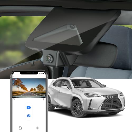 Fitcamx 4K Dash Cam for 2025 Lexus UX 300h Premium F Sport Handling Design (HD2-1882), OEM Factory Look, UHD 2160P Video, Built-in WiFi & APP, Loop Recording, G-Sensor, Plug & Play, 64GB Card