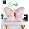 Labauxite Butterfly Shaped Throw Pillow, Soft Butterfly Stuffed Seat Cushion Pad,Plush Pillow Velvet Decorative Animal Pillow for Couch Living Room Bed (All Pink) #4